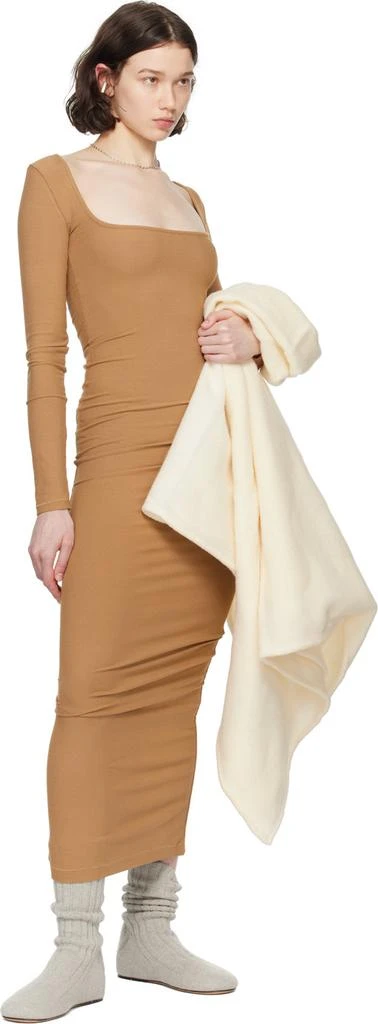 商品SKIMS|Tan Soft Lounge Long Sleeve Maxi Dress,价格¥689,第5张图片详细描述