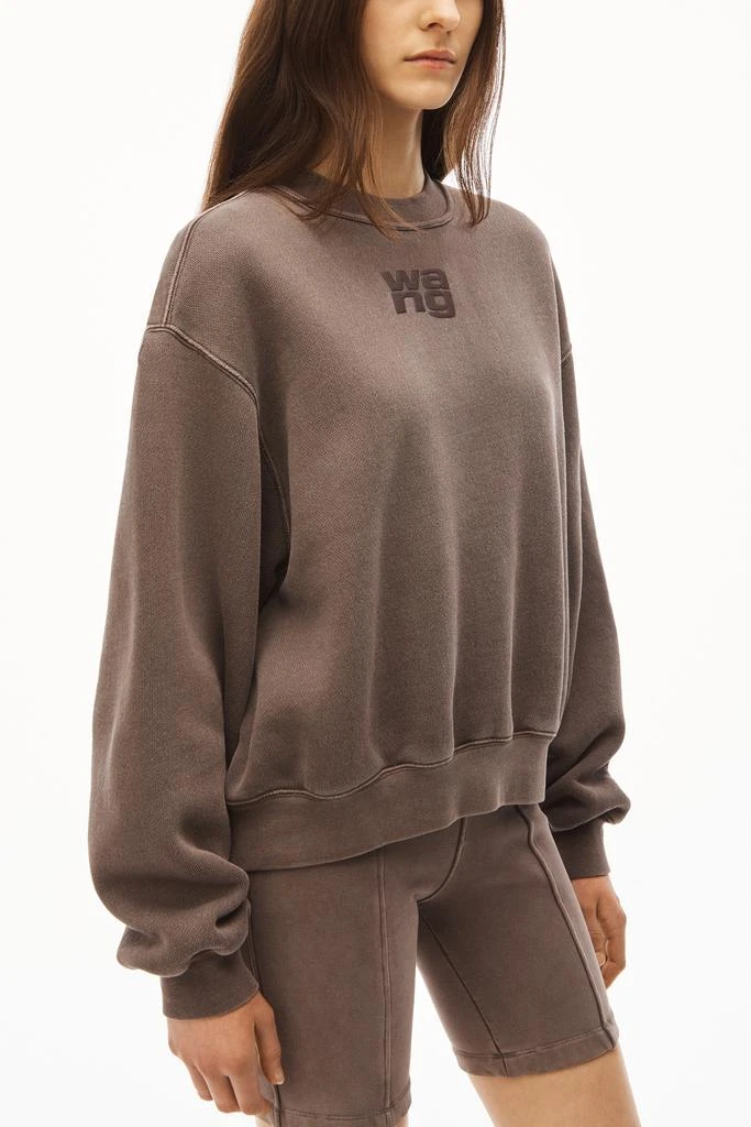 商品Alexander Wang|PUFF LOGO SWEATSHIRT IN STRUCTURED TERRY,价格¥1377,第4张图片详细描述