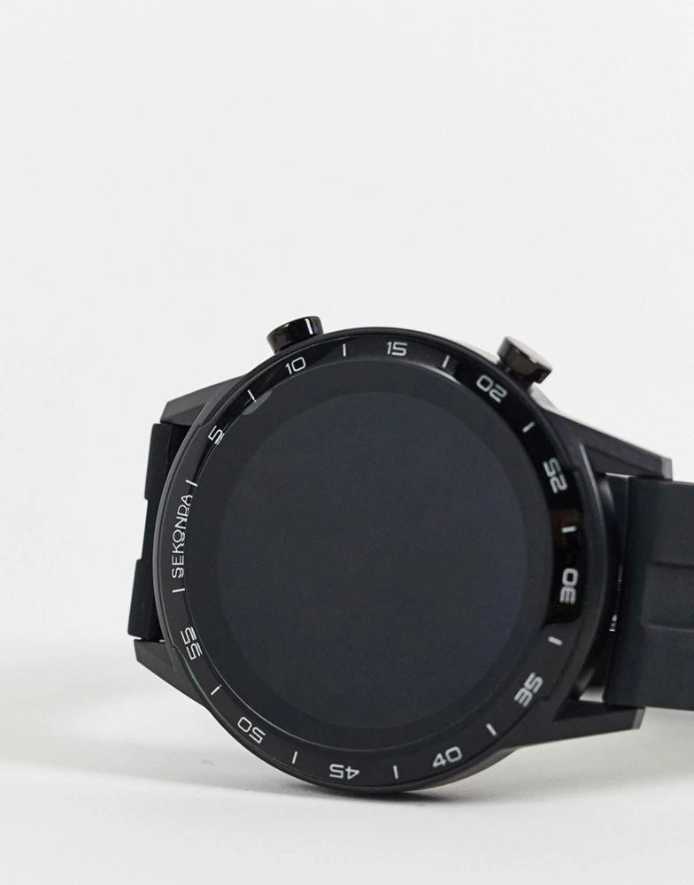 商品Sekonda|Sekonda smart watch with silicone strap in black,价格¥589,第2张图片详细描述