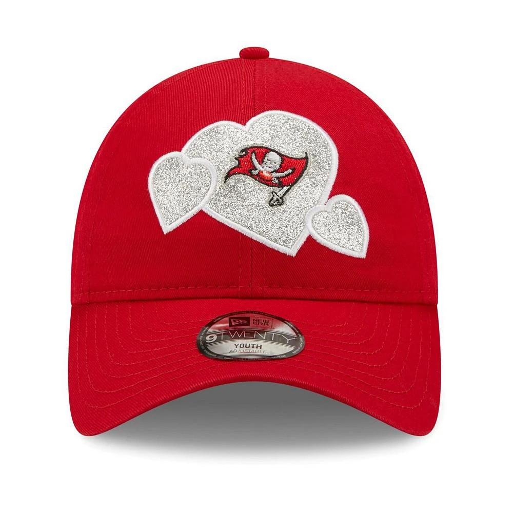 商品New Era|Toddler Girls Red Tampa Bay Buccaneers Hearts 9Twenty Adjustable Hat,价格¥150,第3张图片详细描述