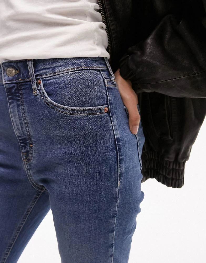 商品Topshop|Topshop Jamie jeans in mid blue,价格¥182,第5张图片详细描述