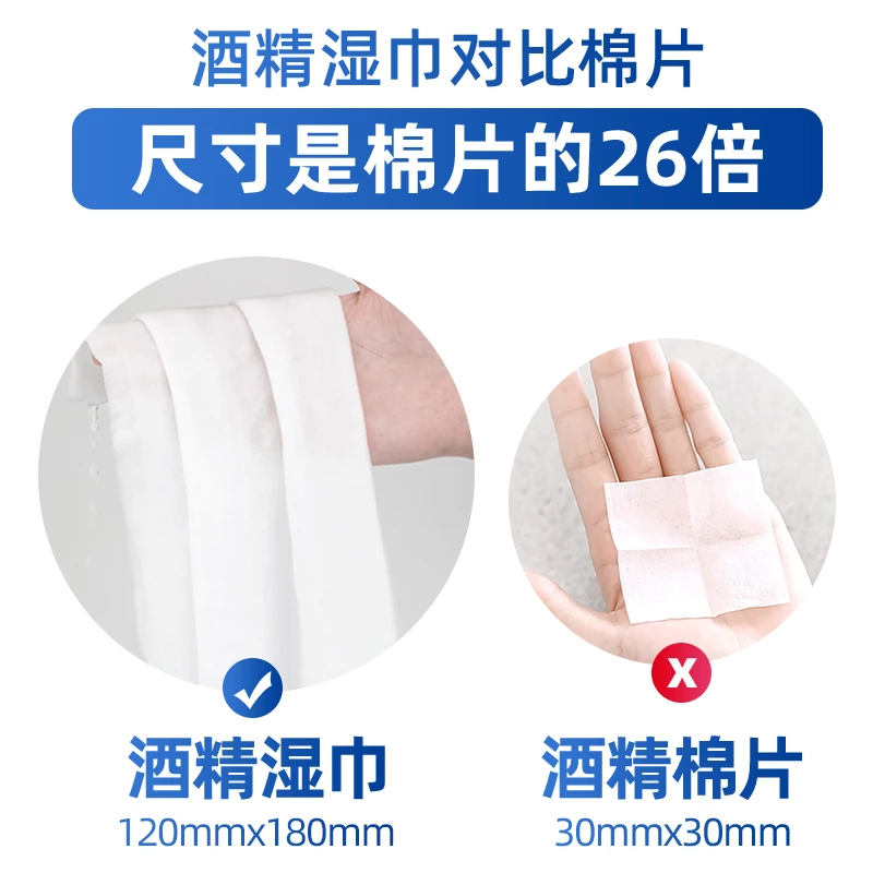 福物抽酒精消毒湿巾80抽*8大包75%度除菌家用卫生擦手纸巾 消毒湿巾80抽*8包 商品