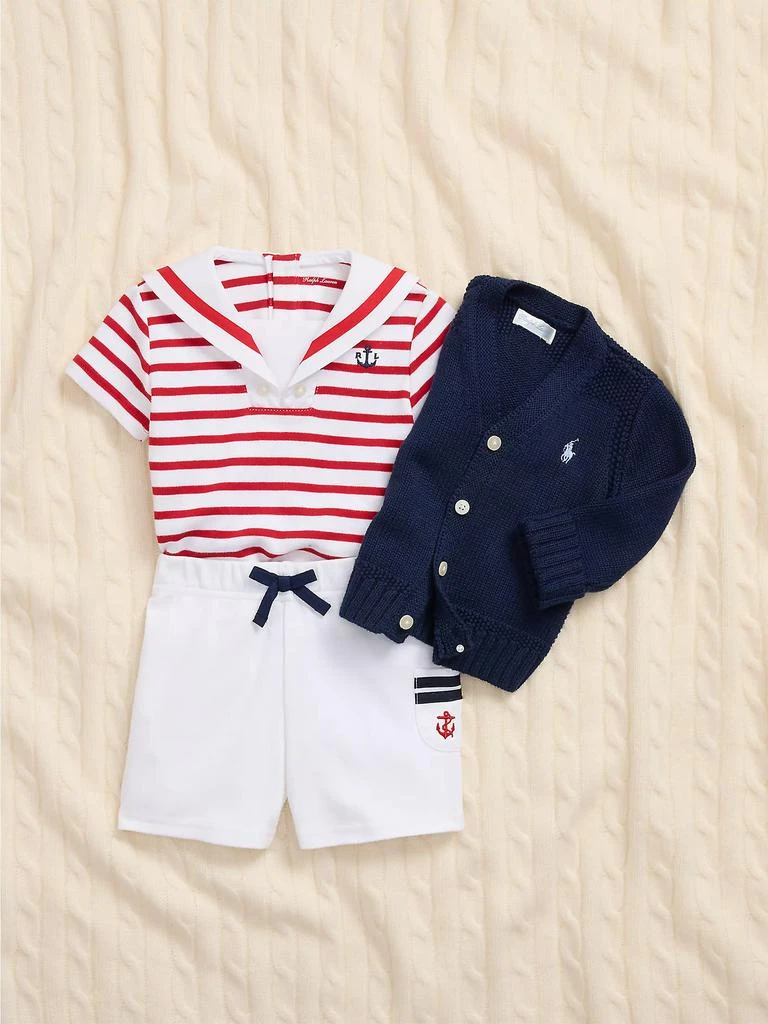 商品Ralph Lauren|Baby's Combed Cotton V-Neck Cardigan,价格¥372,第4张图片详细描述