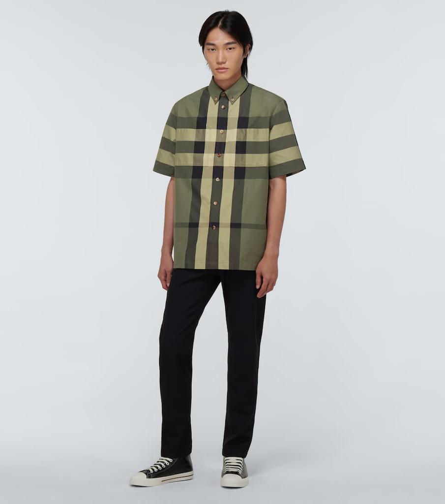 商品Burberry|格纹棉质短袖衬衫,价格¥6333,第4张图片详细描述