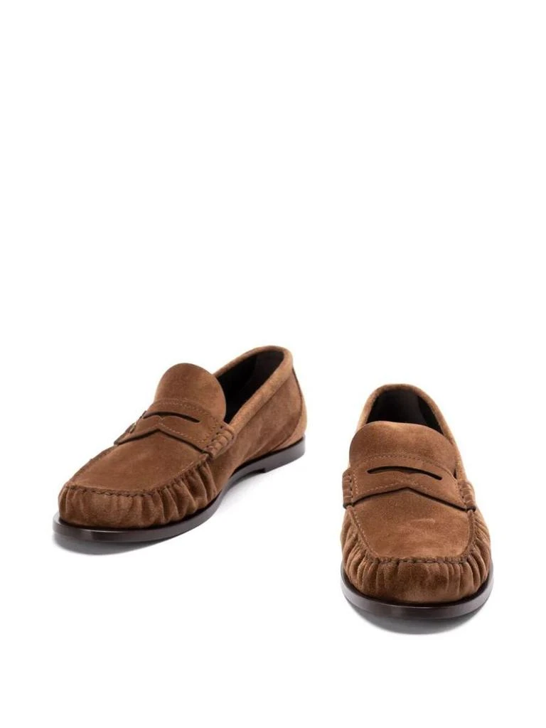 商品Yves Saint Laurent|Saint Laurent Ryan Suede Loafers Shoes,价格¥6377,第2张图片详细描述