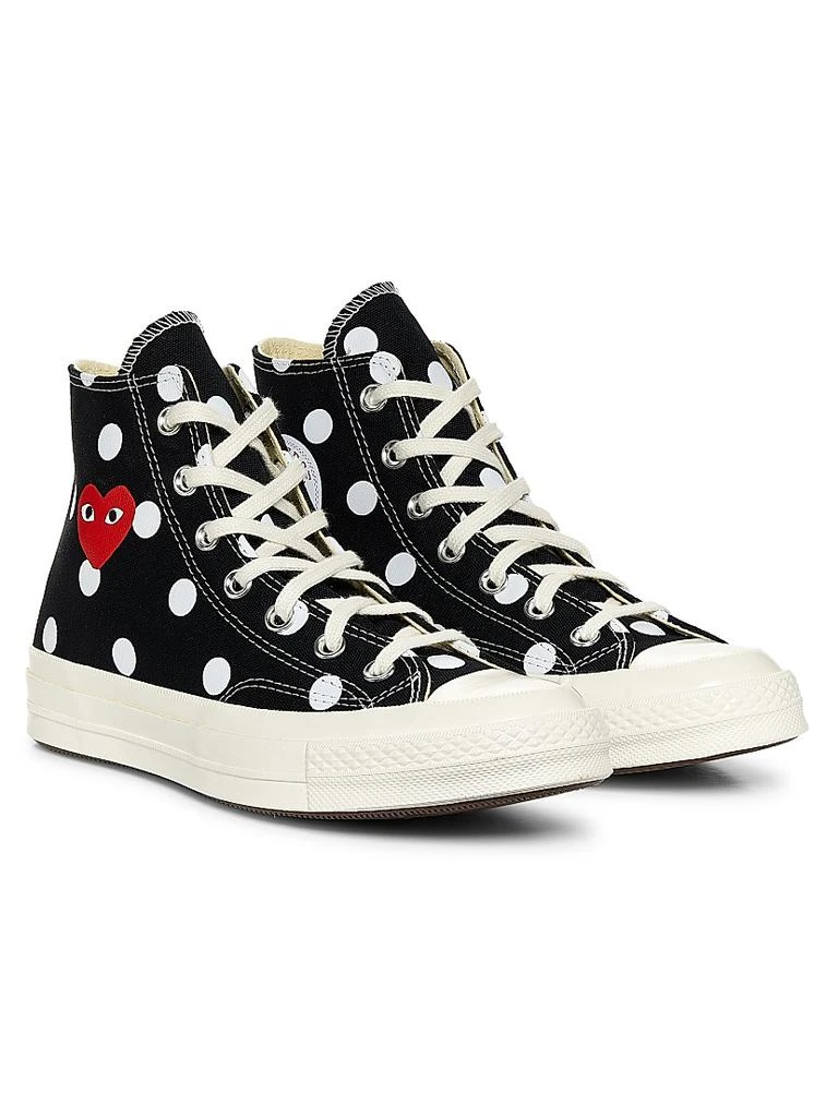商品Comme des Garcons|CdG Play x Converse Women's Polka Dot High-Top Sneakers,价格¥1109,第2张图片详细描述