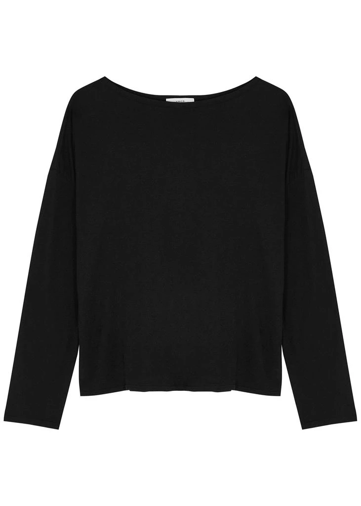 商品Vince|Black cotton top,价格¥720,第1张图片