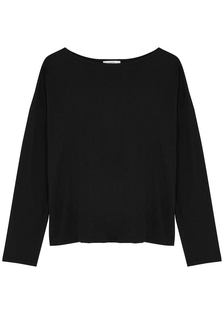 商品Vince|Black cotton top,价格¥1292,第1张图片