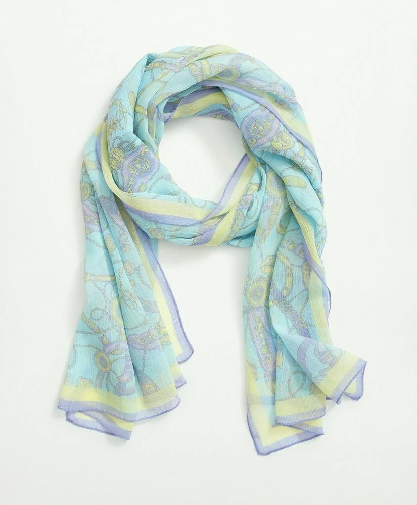 商品Brooks Brothers|Silk Crepe Chiffon Scarf,价格¥612,第1张图片