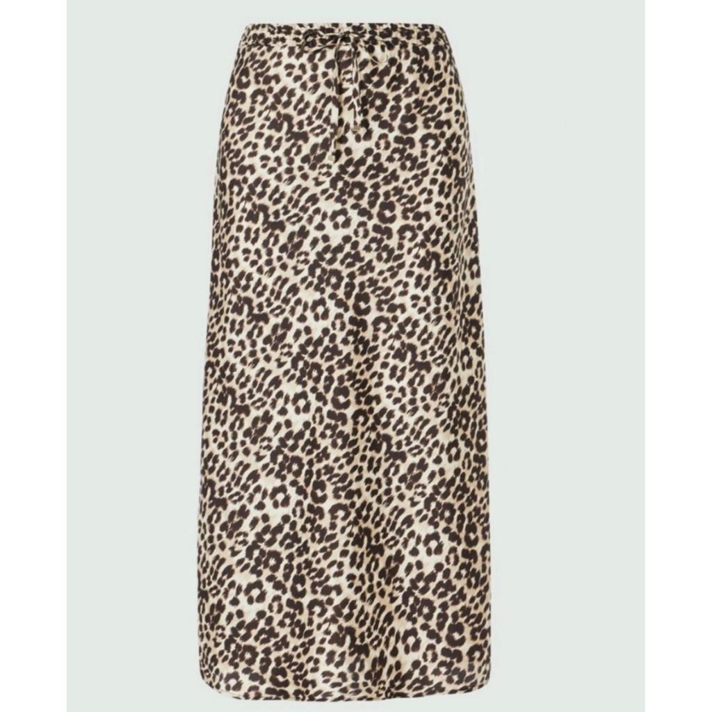 Marella Candore Long Animal Print Skirt商品第1张图片规格展示