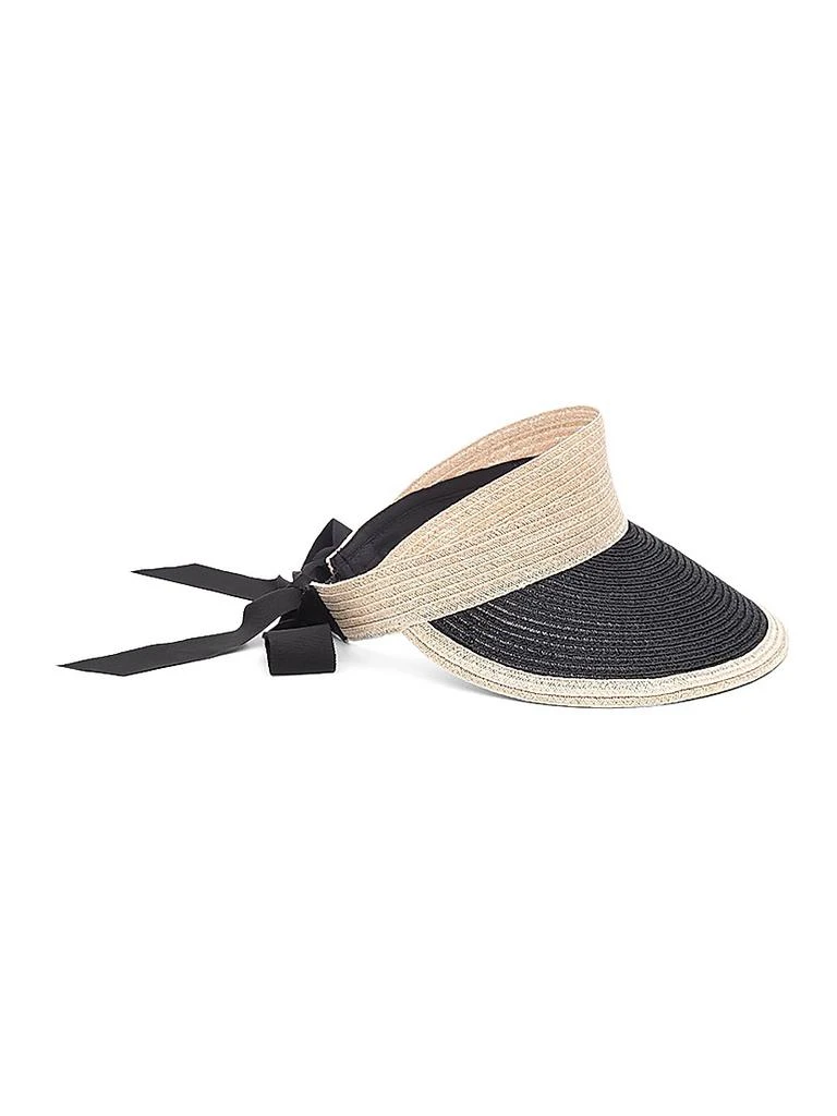 商品Eugenia Kim|Ricky Ribbon-Accented Hemp Visor,价格¥2190,第1张图片