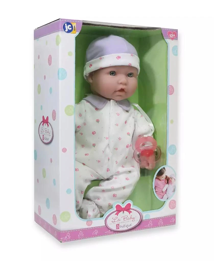 商品JC TOYS|La Baby Caucasian 16" Soft Body Baby Doll Purple Outfit,价格¥166,第3张图片详细描述