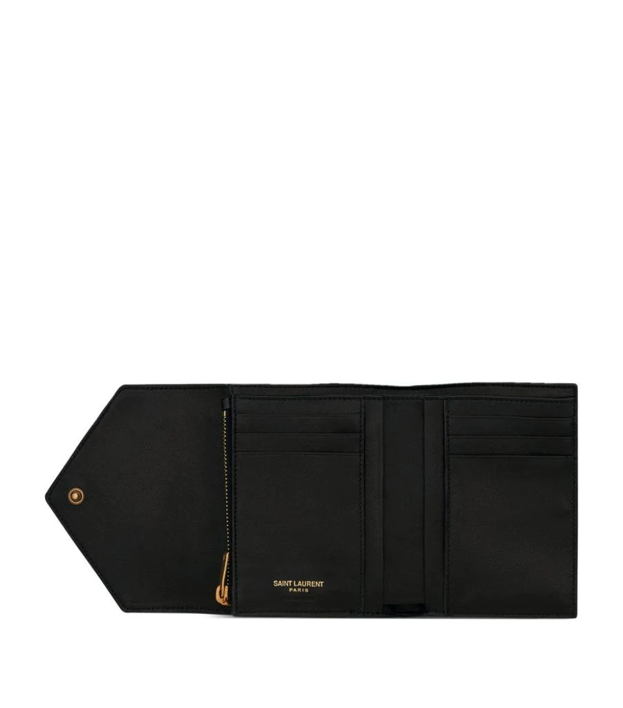 商品Yves Saint Laurent|Leather Trifold Wallet,价格¥5201,第4张图片详细描述