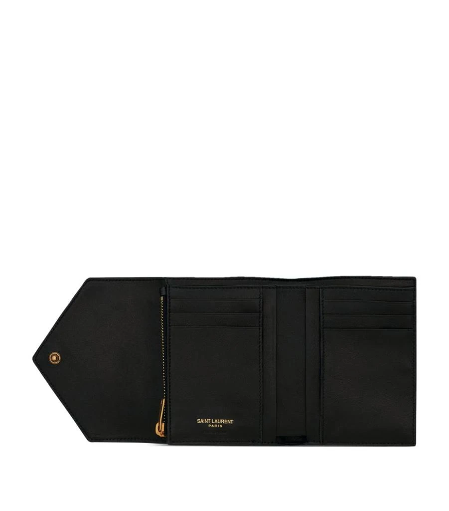 商品Yves Saint Laurent|Leather Trifold Wallet,价格¥5343,第4张图片详细描述