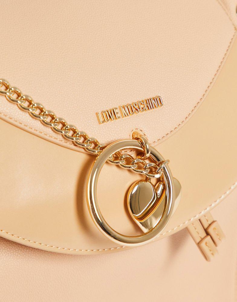 商品Moschino|Love Moschino top handle heart logo backpack in multi,价格¥1189,第5张图片详细描述