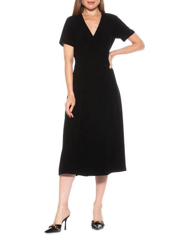 商品ALEXIA ADMOR|Faux Wrap Fit & Flare Dress,价格¥522,第1张图片