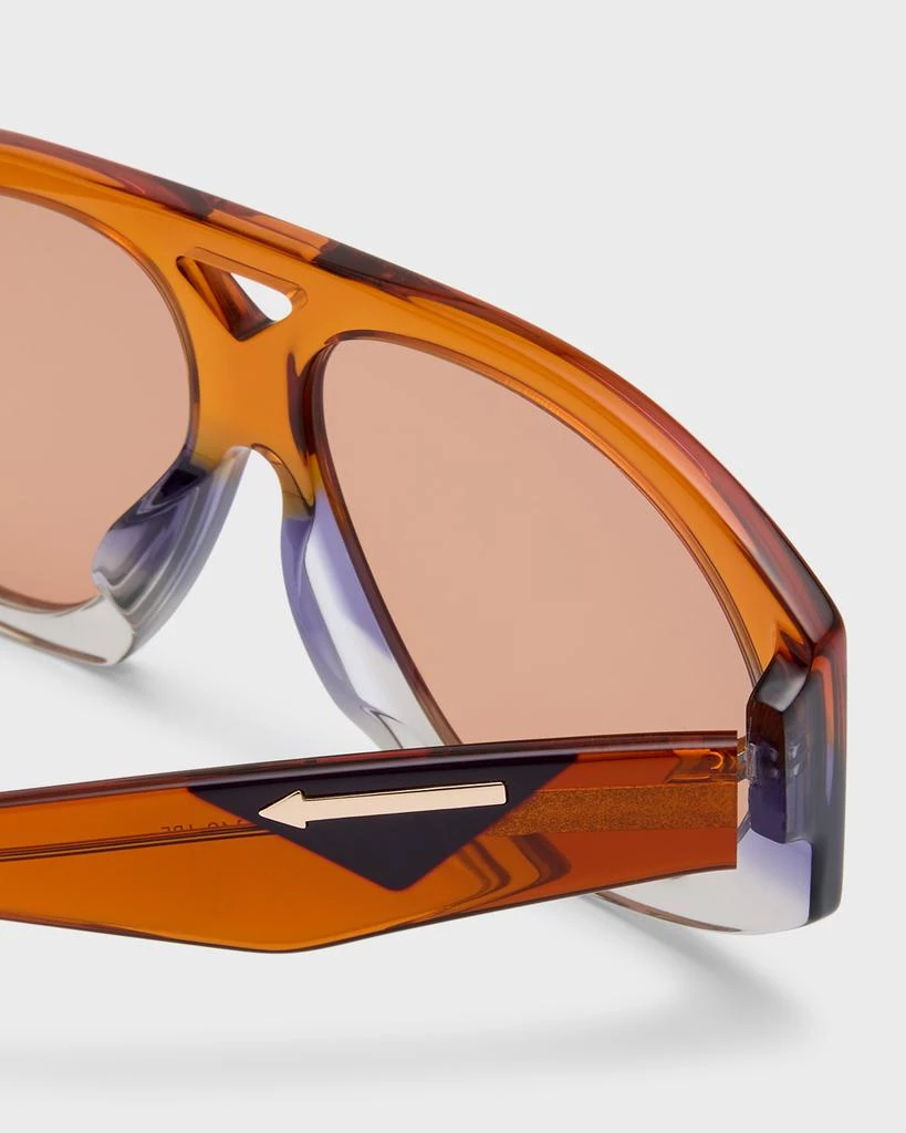 商品KAREN WALKER|Two-Tone Acetate Aviator Sunglasses,价格¥1377,第4张图片详细描述