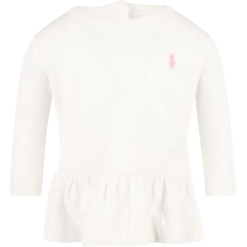 商品Ralph Lauren|Logo white t shirt and all over floral leggings in set,价格¥981,第2张图片详细描述