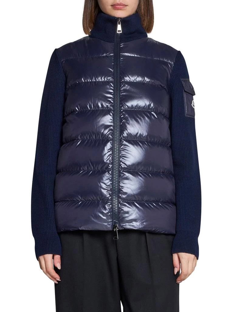 商品Moncler|Moncler Contrasting Padded Knitted Jacket,价格¥6077,第2张图片详细描述