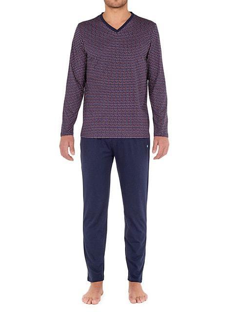 商品HOM|Figari Long-Sleeve Pajama Shirt & Pants Set,价格¥853,第4张图片详细描述