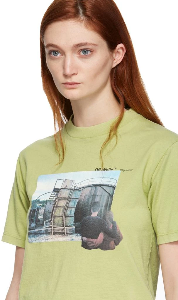 商品Off-White|Green Hug Casual T-Shirt,价格¥981,第4张图片详细描述