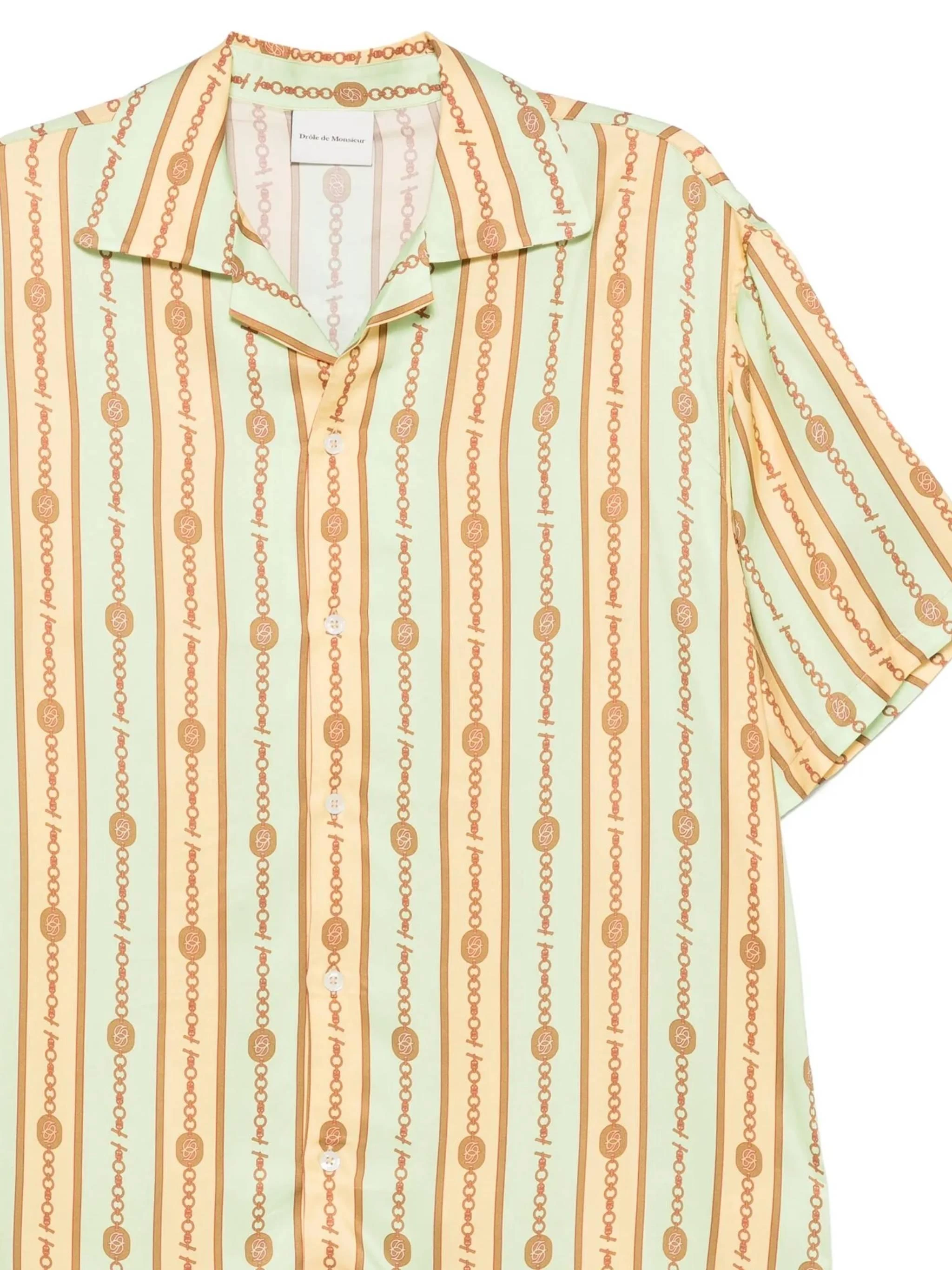 商品【商品预售7天发货】 Drôle de Monsieur|Drôle de Monsieur 男士衬衫 GSH204VI016LGN 花色,价格¥1183,第3张图片详细描述