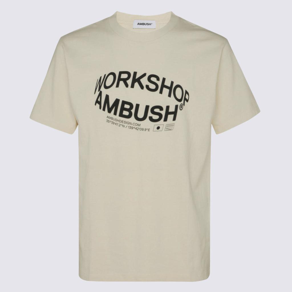 商品Ambush|AMBUSH OFF-WHITE COTTON T-SHIRT,价格¥968,第1张图片