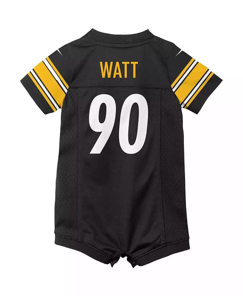 商品NIKE|Infant T.J. Watt Black Pittsburgh Steelers Game Romper Jersey,价格¥293,第3张图片详细描述