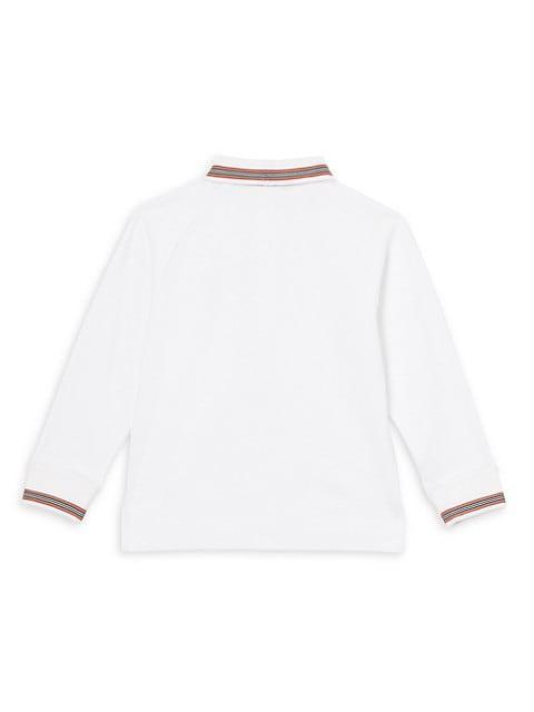 商品Burberry|Little Boy's & Boy's Christo Long-Sleeve Polo Shirt,价格¥1743,第5张图片详细描述
