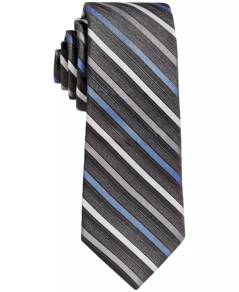 商品Calvin Klein|Big Boys Gemstone Striped Zipper Necktie,价格¥138,第1张图片