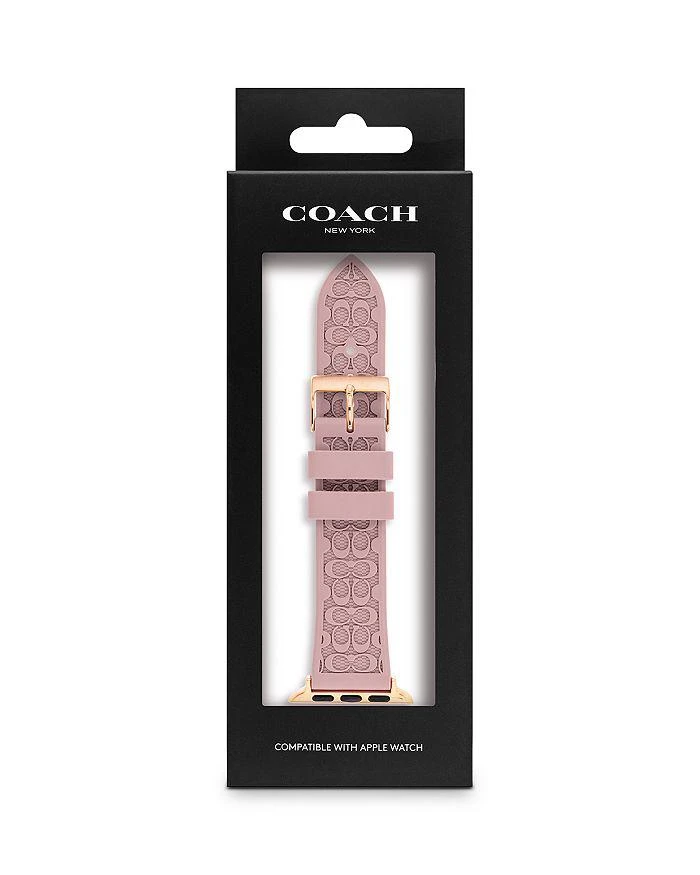 商品Coach|Apple Watch© Signature Rubber Strap, 38mm & 40mm,价格¥632,第4张图片详细描述