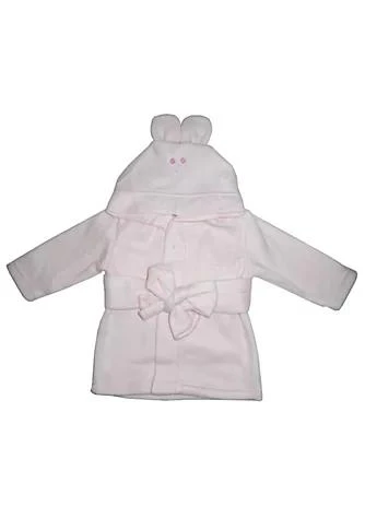 商品Bambini|Bambini Fleece Robe With Hoodie Pink,价格¥152,第1张图片