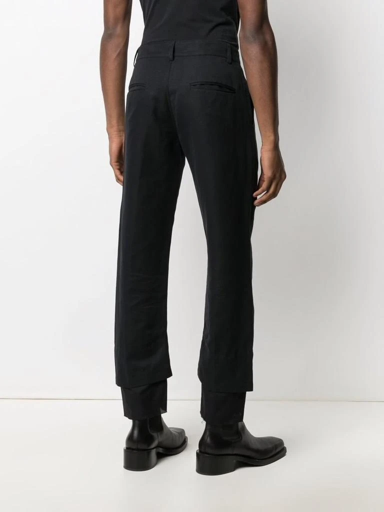 商品ANN DEMEULEMEESTER|ANN DEMEULEMEESTER MEN DOUBLE HEM TROUSERS,价格¥1935,第2张图片详细描述