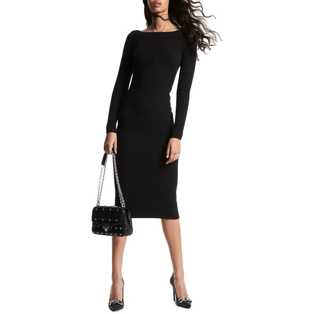 商品Michael Kors|MICHAEL Michael Kors Womens Wool Long Sleeves Midi Dress,价格¥693,第1张图片