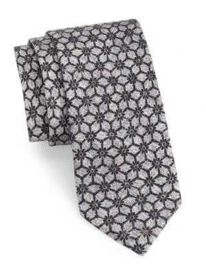 商品Saks Fifth Avenue|Geo Floral Silk Tie,价格¥382,第1张图片详细描述