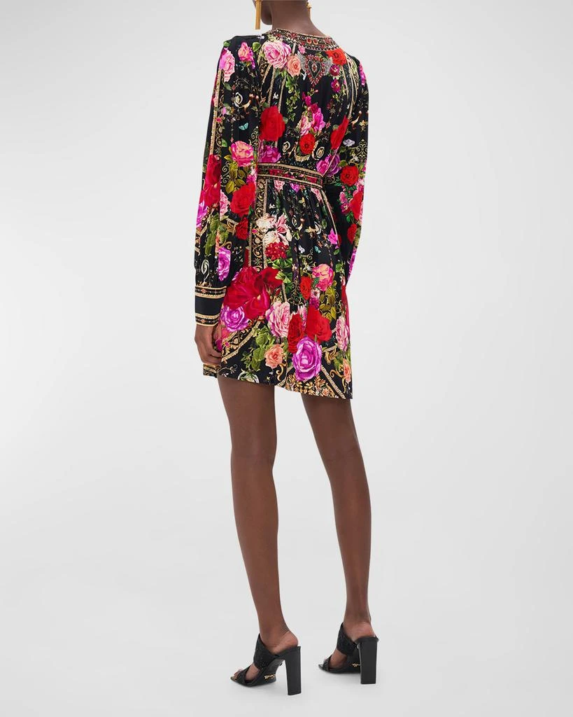 商品Camilla|V-Neck Shaped Waistband Jersey Mini Dress,价格¥3178,第4张图片详细描述