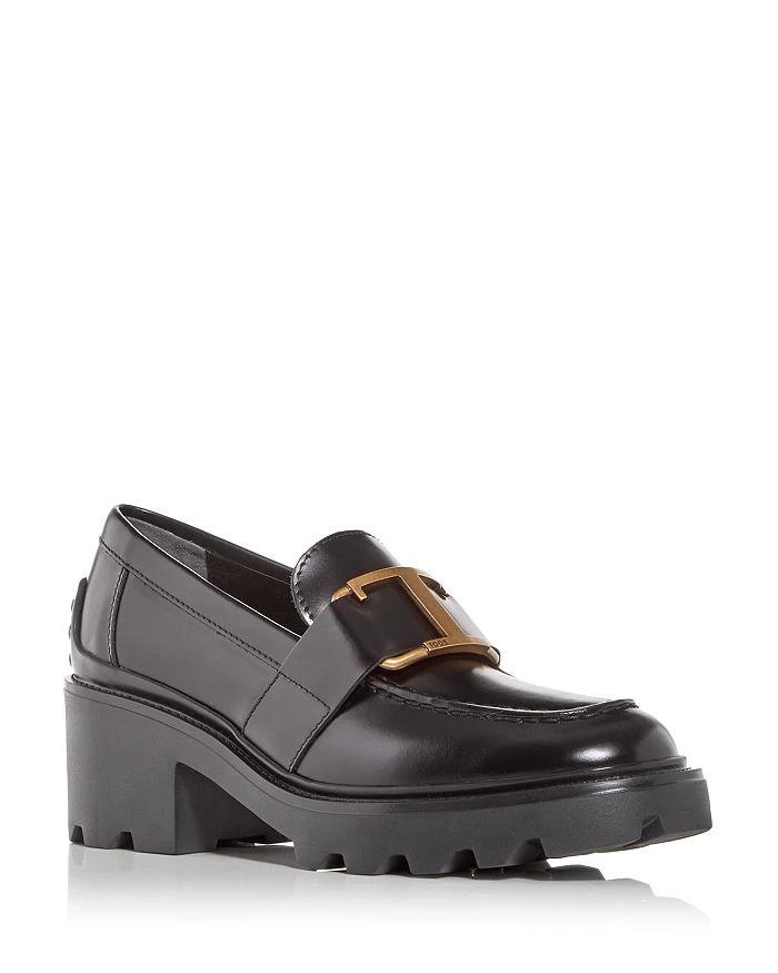 商品Tod's|Women's Buckle Block Heel Loafers,价格¥6600,第1张图片详细描述