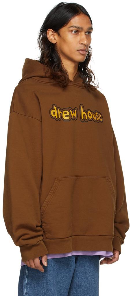 商品Drew House|SSENSE Exclusive Brown Cartoon Font Hoodie,价格¥1848,第4张图片详细描述