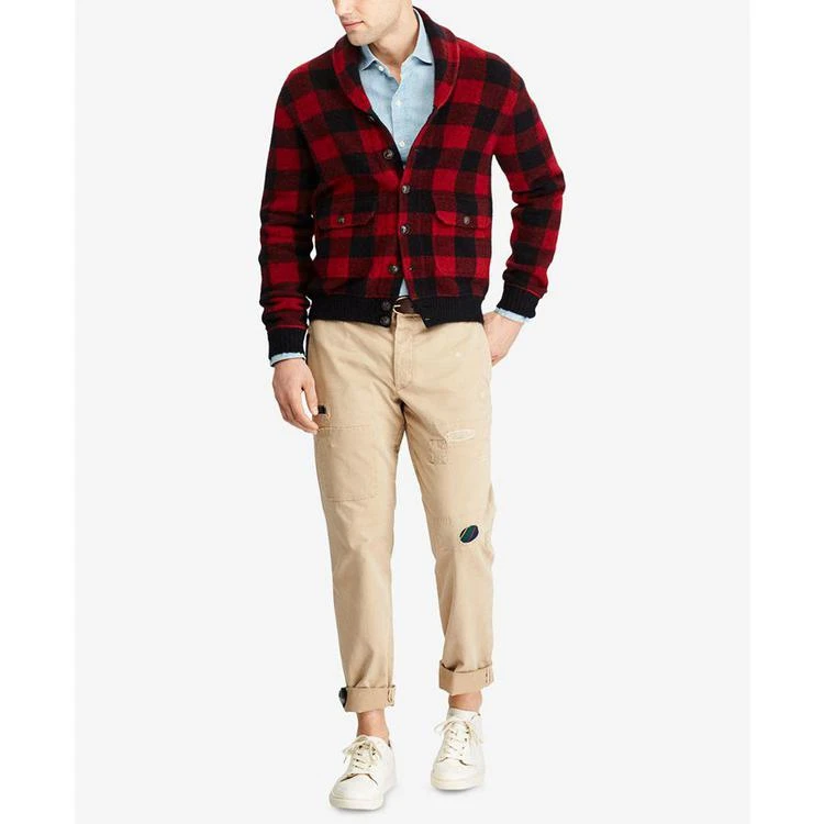 商品Ralph Lauren|Men's Iconic Plaid Cardigan,价格¥1111,第4张图片详细描述