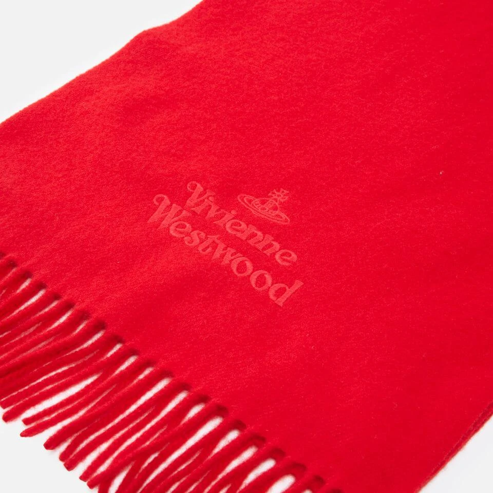 商品Vivienne Westwood|Vivienne Westwood Embroidered Logo Wool Scarf,价格¥562,第3张图片详细描述