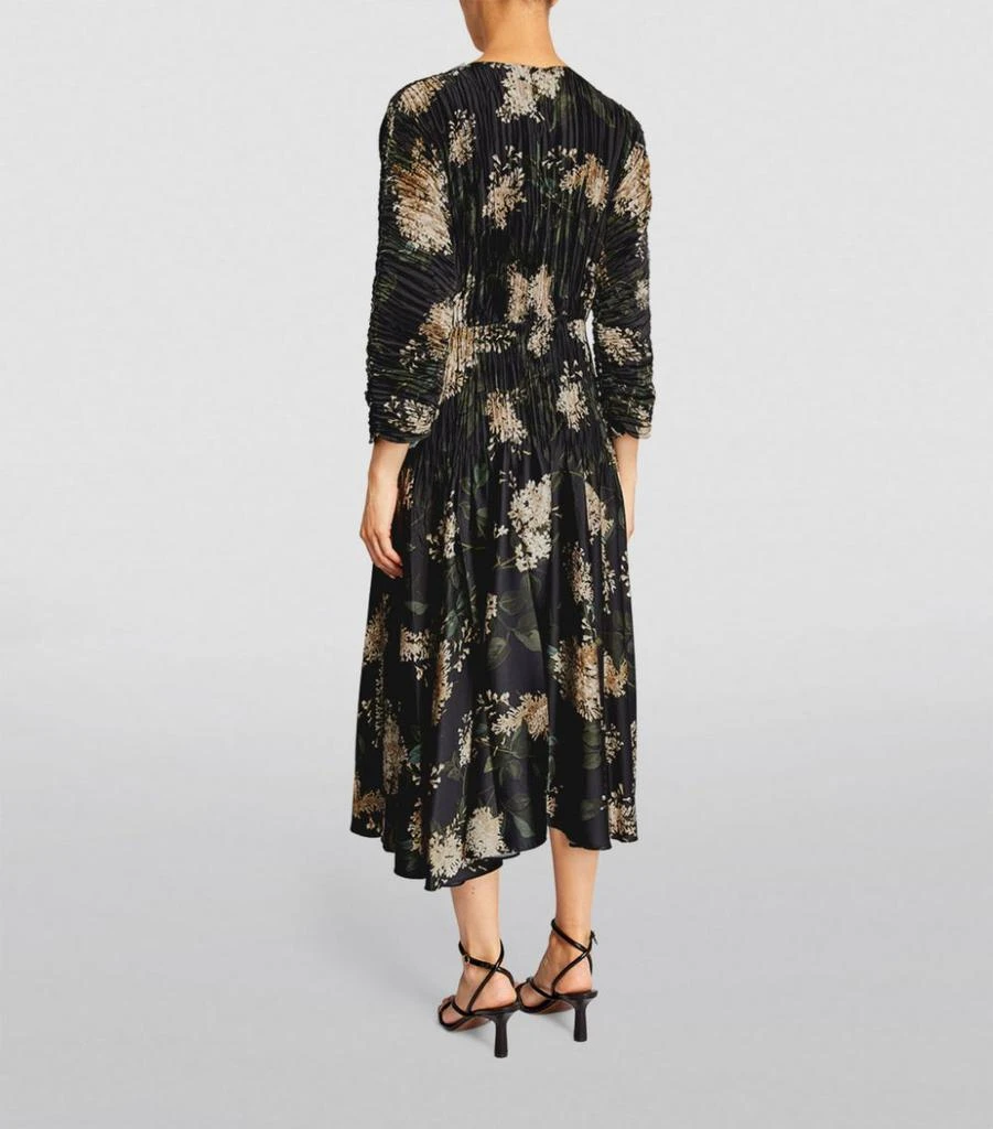 商品Vince|Pleated Floral Midi Dress,价格¥5154,第3张图片详细描述