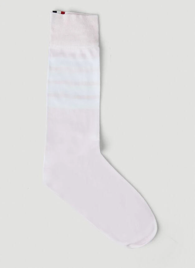 商品Thom Browne|Four Bar Socks in Light Pink,价格¥606,第2张图片详细描述