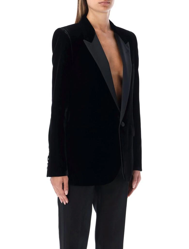 商品Yves Saint Laurent|Saint Laurent Single-Breasted Tailored Tuxedo Jacket,价格¥14693,第3张图片详细描述