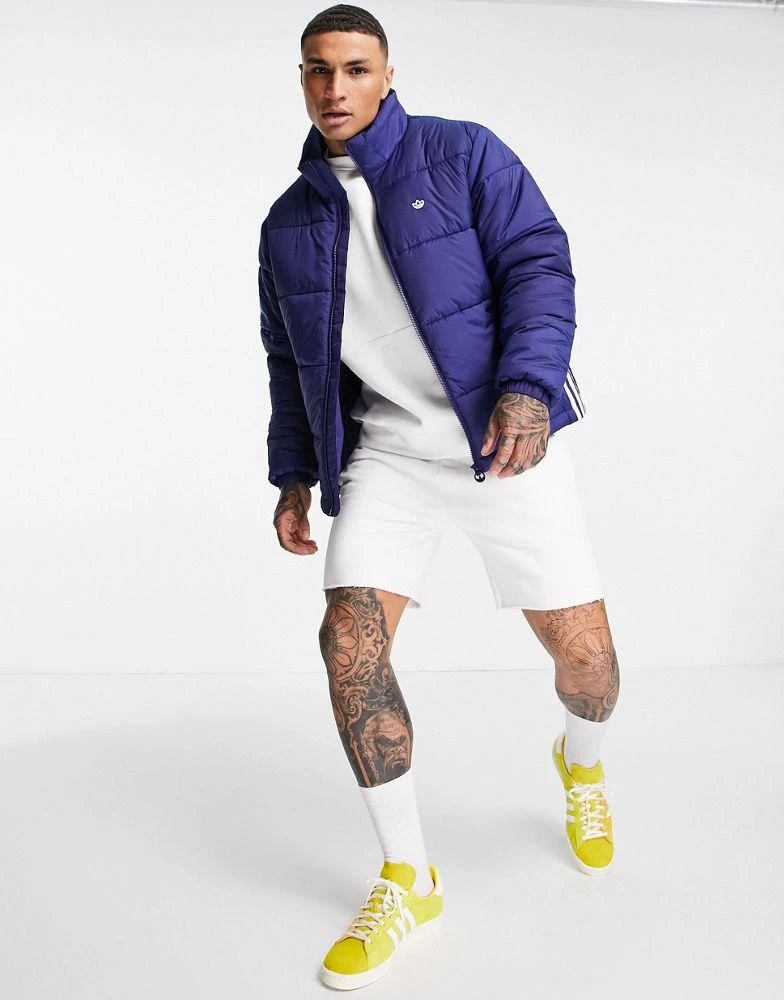 商品Adidas|adidas Originals padded stand jacket in navy,价格¥447,第4张图片详细描述