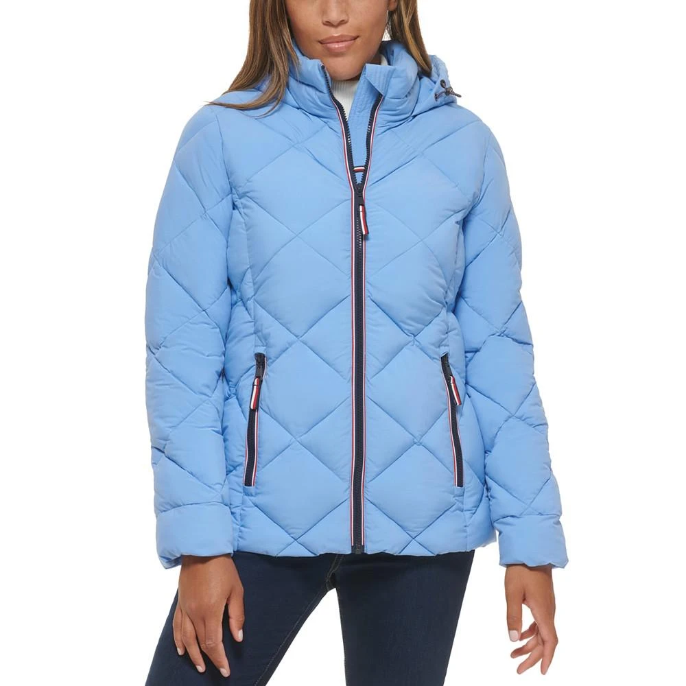 商品Tommy Hilfiger|Women's Quilted Hooded Packable Puffer Coat,价格¥907,第1张图片