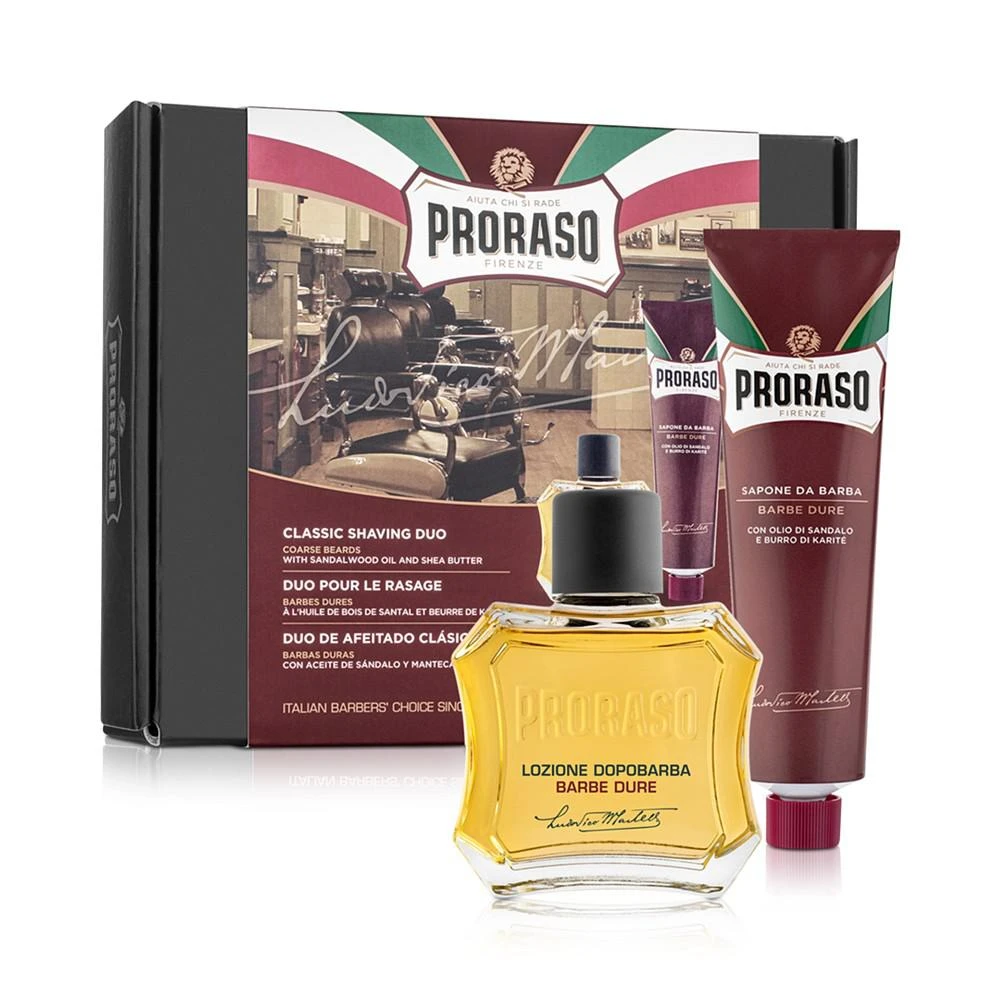 商品Proraso|2-Pc. Classic Shaving Cream & After Shave Lotion Set - Nourishing Formula For Coarse Beards,价格¥164,第1张图片