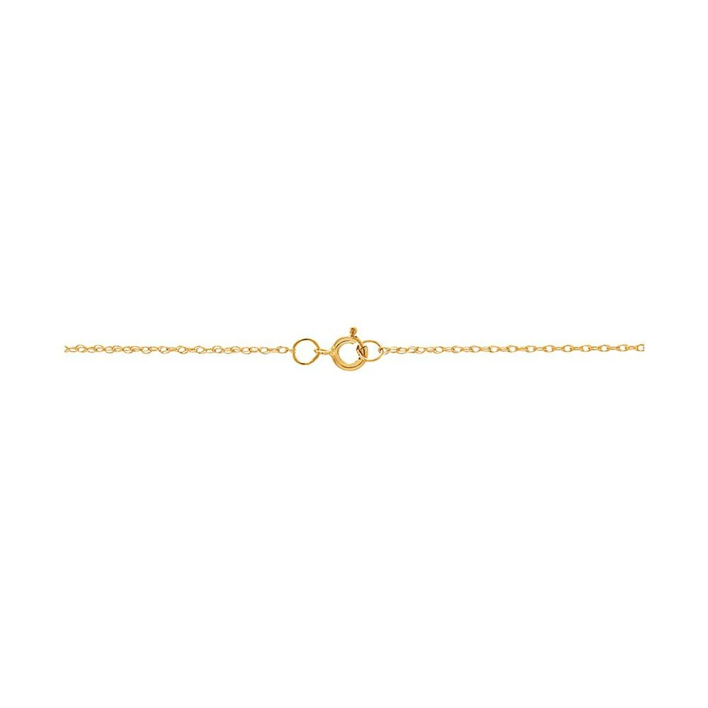 商品Macy's|Gemstone Bezel Heart 18" Pendant Necklace in 10k Gold,价格¥1745,第2张图片详细描述