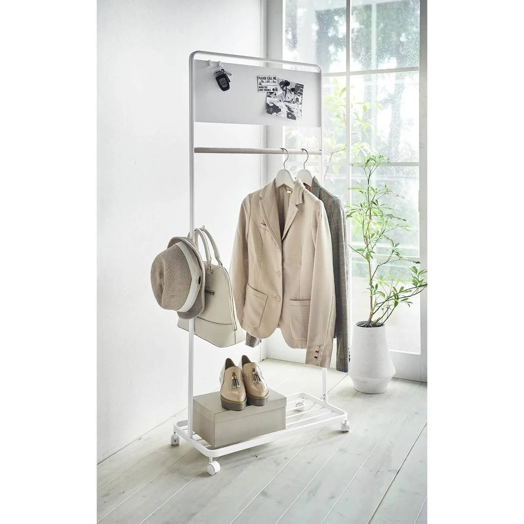 Yamazaki Tower Kids Coat Rack With Panel - White 商品