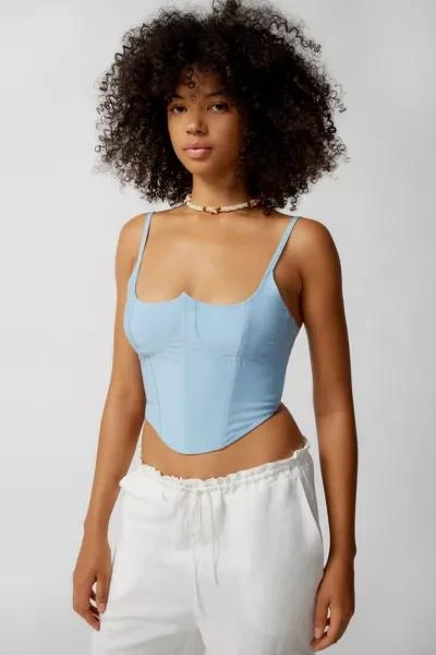 商品Urban Outfitters|UO Serene Lace-Up Bustier Cami,价格¥115,第1张图片