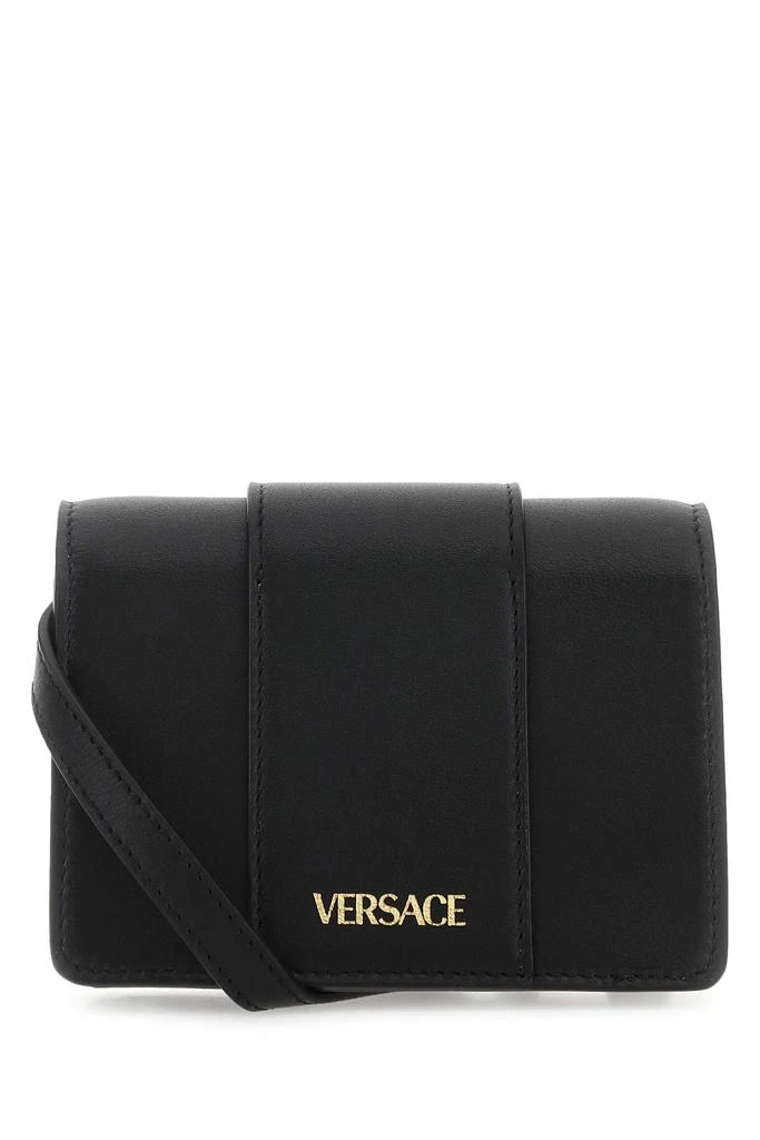 商品Versace|Black leather mini Medusa Biggie crossbody bag,价格¥5039,第2张图片详细描述